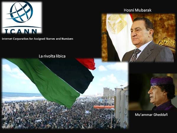 3 febbraio - La ICANN (Internet Corporation for Assigned Names and Numbers) ha assegnato gli ultimi blocchi di indirizzi IP.<br /> 11 febbraio - Si dimette dopo 30 anni di governo il presidente Hosni Mubarak.<br /> 24 febbraio - Il leader della Libia, Mu'ammar Gheddafi, risponde al sollevamento del popolo inviando l'esercito che spara sulla folla. Si contano almeno 6.000 morti nella sola Tripoli, mentre a Zuara (occupata dai ribelli) la stima della stampa libica è di 23 morti e decine di feriti.<br /> 27 febbraio - Nasce a Bengasi il Consiglio Nazionale Libico che si contrappone al regime di Mu'ammar Gheddafi. Con tutti i voti favorevoli, inoltre, l'ONU approva una serie di sanzioni verso lo stato magrebino.